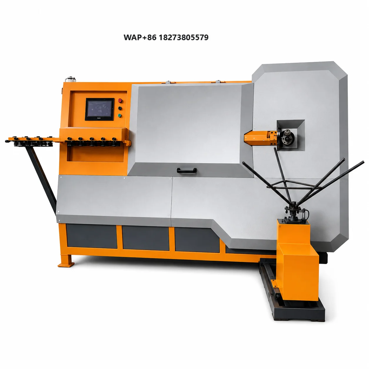 CNC Rebar Stirrup Bending Machine Automatic Steel Bar Bender with Engine & Gear Core Components High Productivity 4-10mm