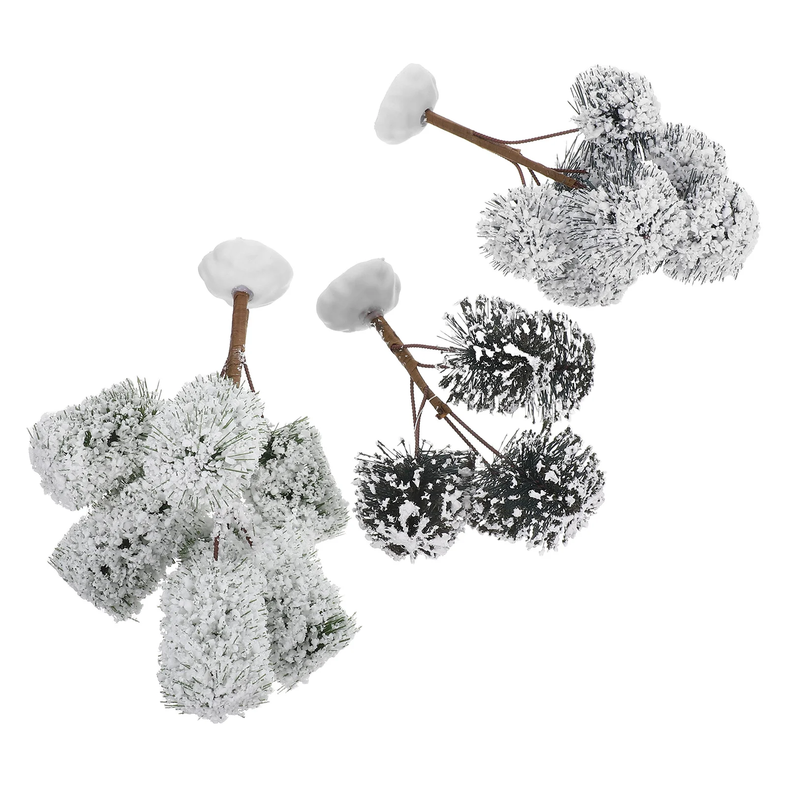 

3Pcs Mini Snowy Christmas Tree Artificial Desktop Decor with Snow Frost Small Holiday Tabletop Ornament for Xmas Party Home