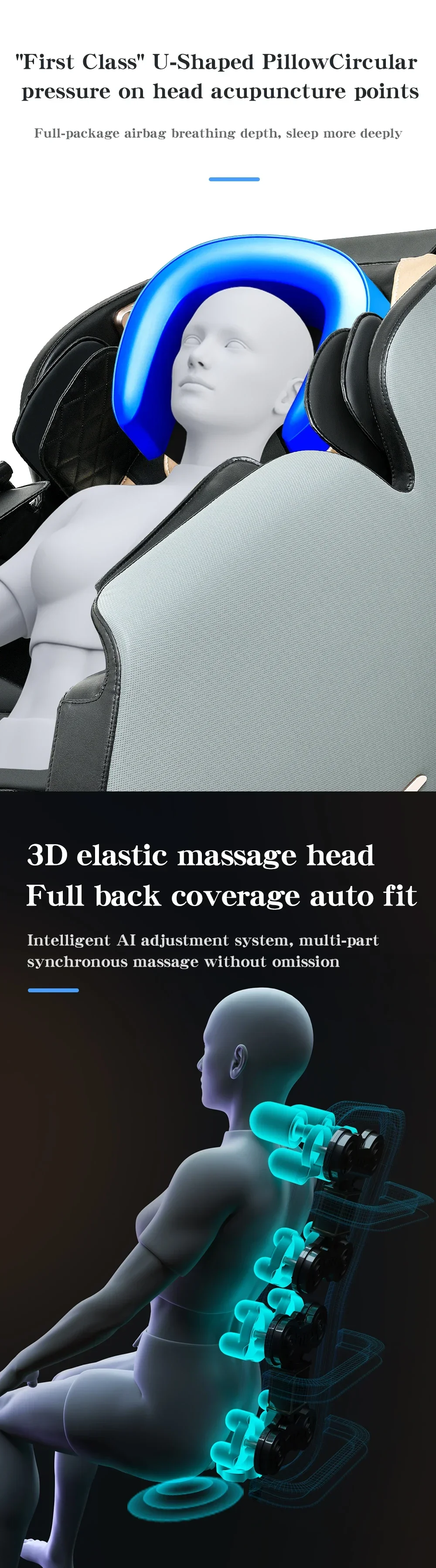 hot sale 4D zero gravity Comfortable experience full body type commercial massage chairs