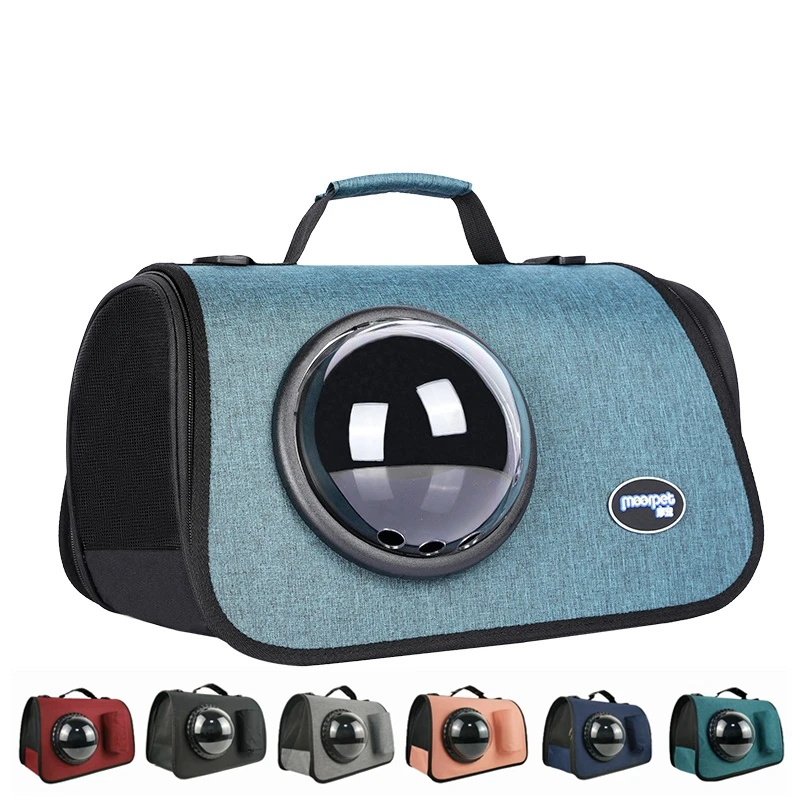 

Foldable Oxford Cloth Pet Backpack, Portable Space Capsule, Ventilation Window Handbag, Messenger Bag, Dog Cat Outdoor Supplies