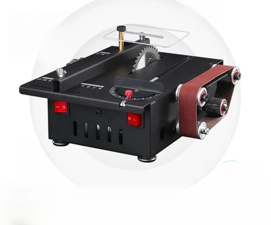

Mini Scie D'établi Et Ponceuse À Courroie De 150W, Vitesse Variable, Scie Circulaire Table L