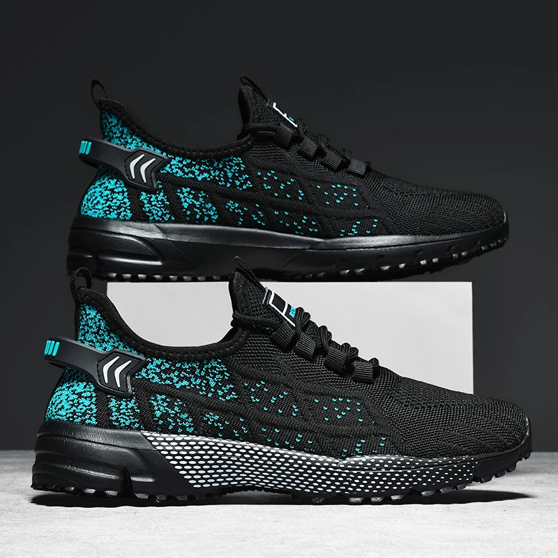 Men's summer new light breathable outdoor fashion casual sneakers soft-sole speed running shoes comfortable racing sports shoes