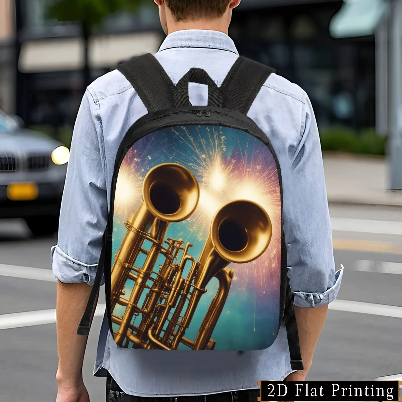 

Casual and stylish backpack, minimalist style design for young people - light and large capacity unisex bag strap adjustable