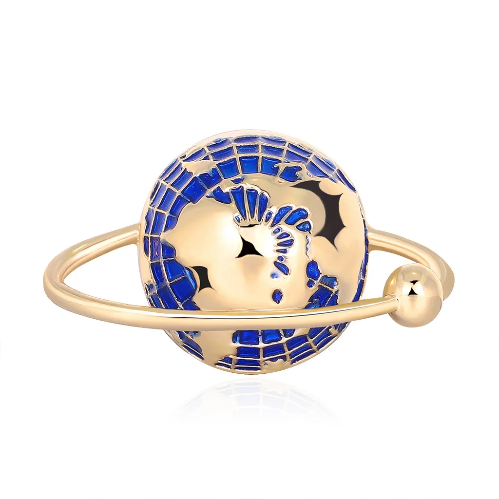 New fashion personality planet universe globe brooch, versatile oil drop brooch spot wholesale