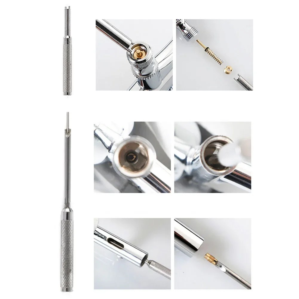 Imagem -03 - Ferramenta de Reparo de Limpeza de Aerógrafo Pro Suprimentos de Pintura de Aerógrafo Sistema de Aerógrafo Ponta do Bico Instalação de Aerógrafo Removedor Pistola de Pulverização