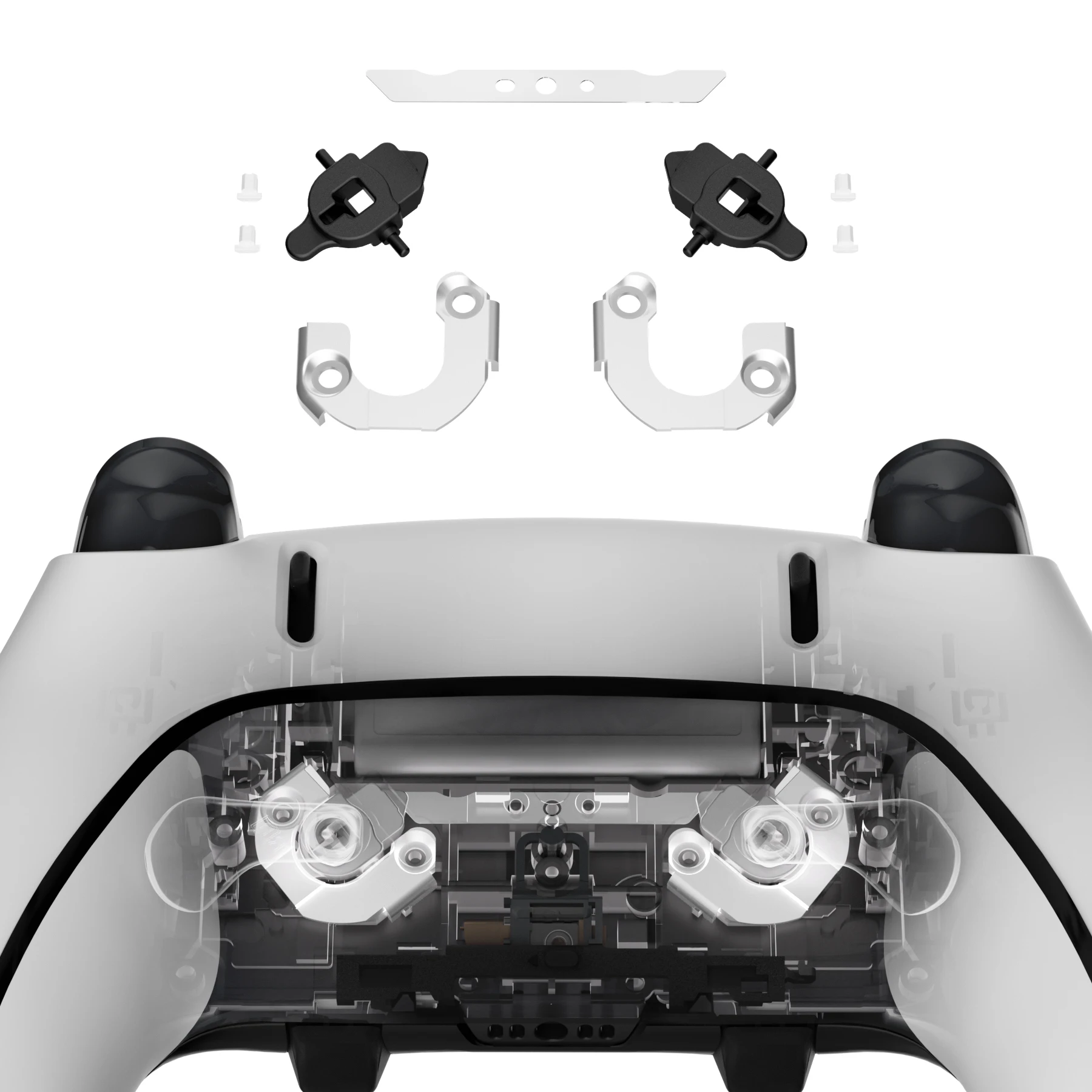 Zestaw modułu magnetycznego eXtremeRate Back Paddle do kontrolera ps5 Edge, części naprawcze Przyciski tylne - bez łopatki tylnej