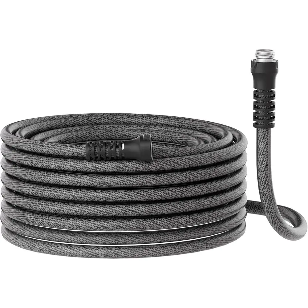 

Садовый шланг 100 x 5/8 дюйма, гибкий водяной шланг, легкий плетеный шланг с поворотной ручкой, герметичные соединения, мужской-мама F