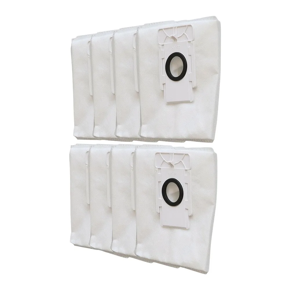 8 Pack White Dust Bags for PVCRDC 5002 WIFI Vacuum Cleaner Cloth Material Sealed Buckle High Capacity Filtration