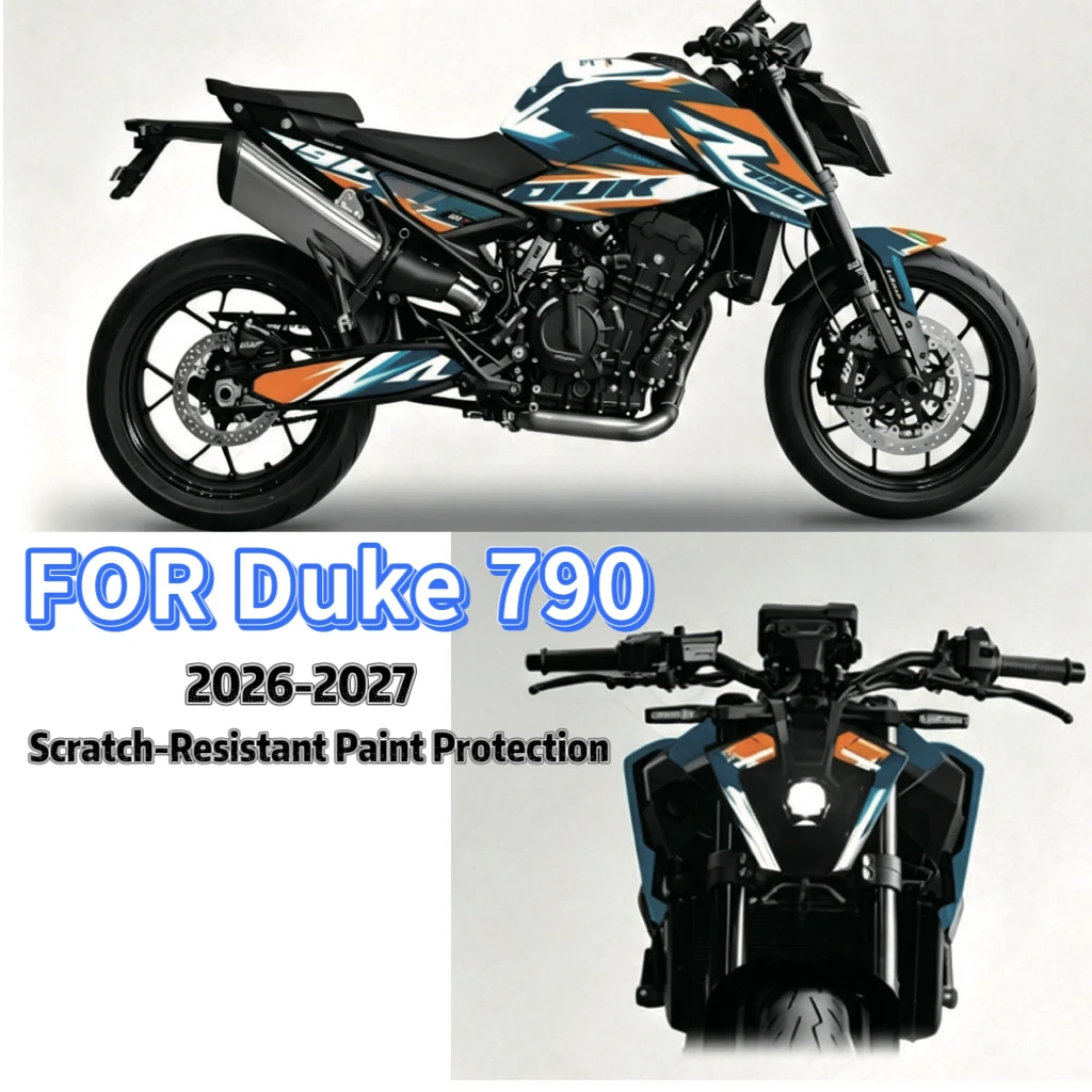2026-2027 FOR Duke 790 Full-body Protective Decal Waterproof Motorcycle Scratch-Resistant Paint Protection FOR 790 For Duke
