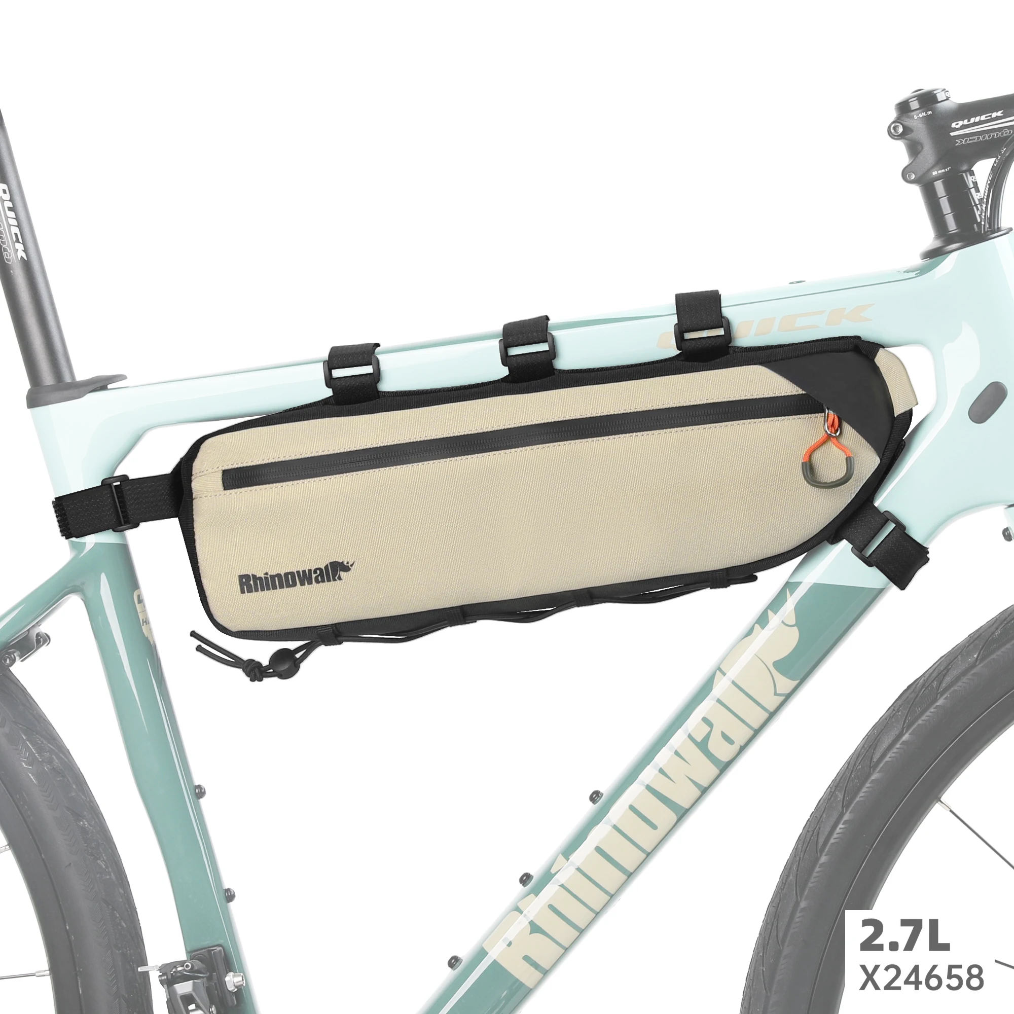 Rhino walk Fahrrad tasche 2,1 l/2,7 l Fahrrad rahmen unter Schlauch beutel schmutz abweisend mtb Straße Kies Fahrrad Dreieck Aufbewahrung tasche 1 Stück Verkauf