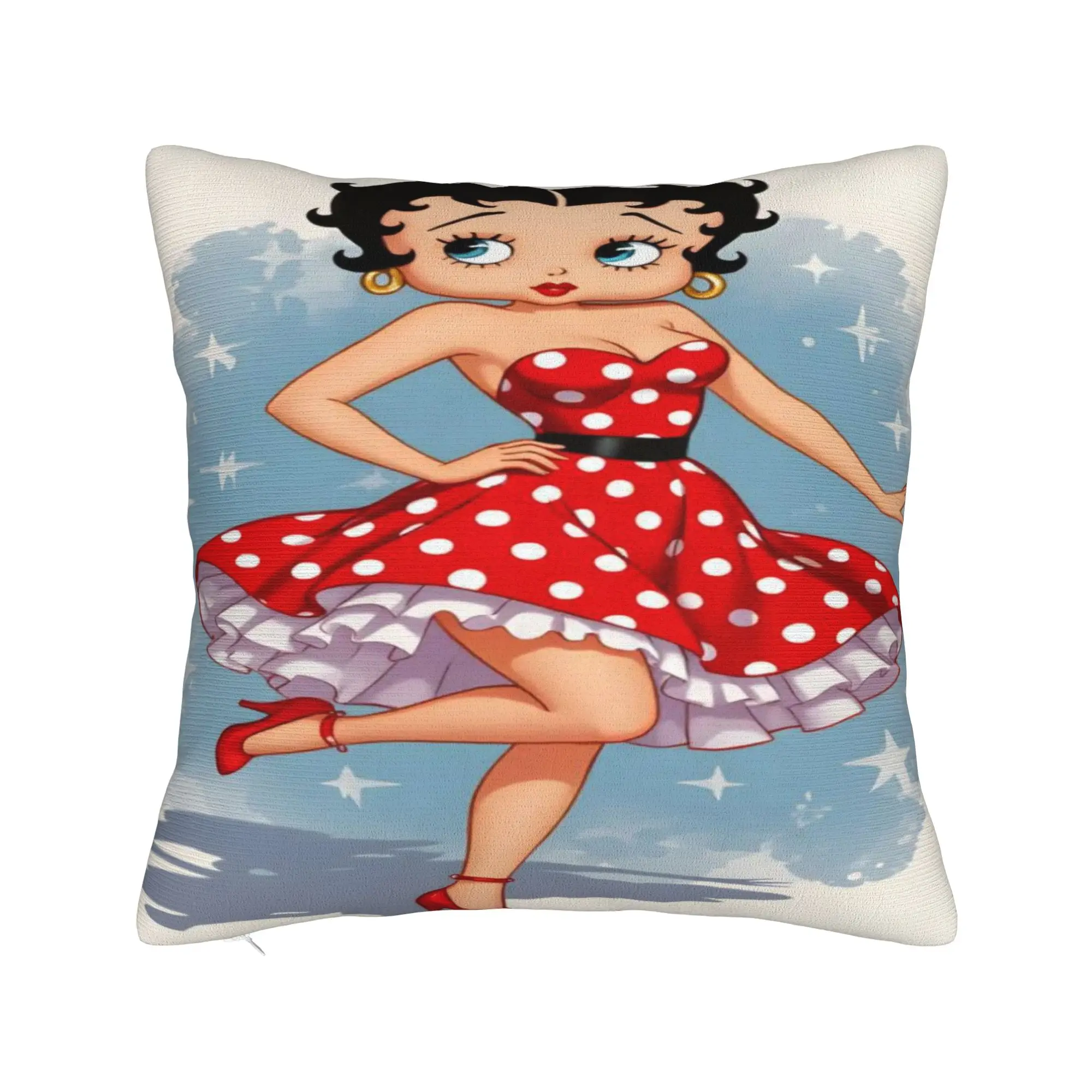 B-Bettys Boops Pillow Case  Custom Pillow Cover For Sofa Home Decoration Fashion Pillowcases