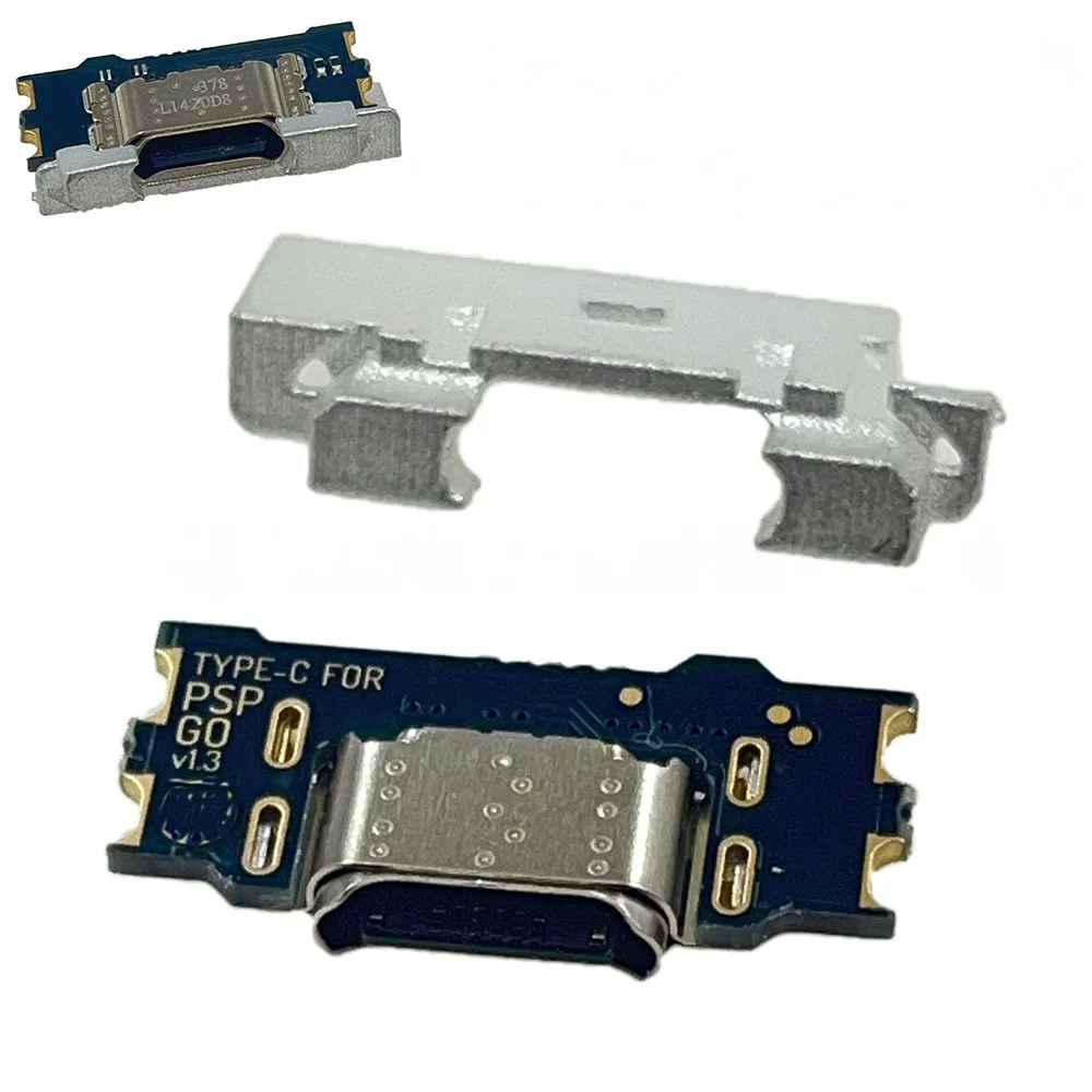 منفذ شحن من النوع C لـ PSP Go USB C قطع غيار شحن لـ PSP GO استبدال جزء إصلاح تثبيت موصل تجديد محول