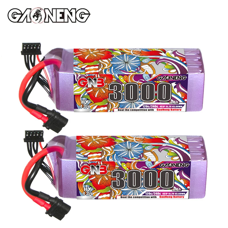 

1/2Pcs GNB Lipo Battery 4S 15.2V 3000mAh 120C/240C With T XT60 XT90 Plug for FPV Drone Quadcopter Helicopter RC Car Boat Parts