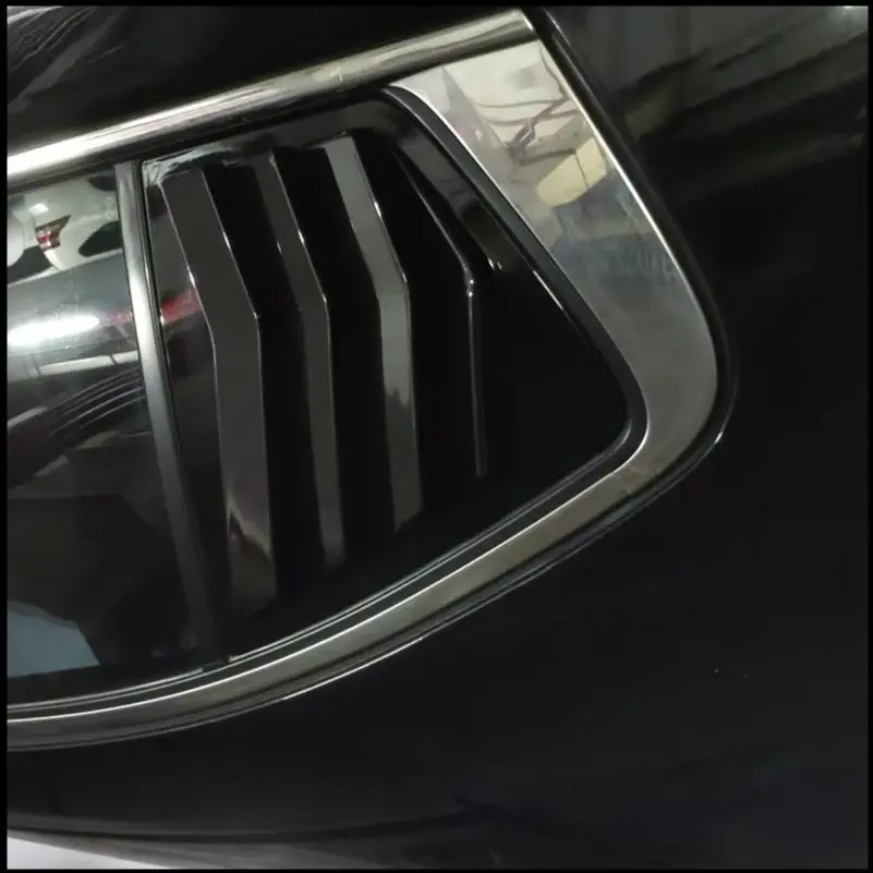 

For Honda Accord 9th 2014-2017 Rear Window Blind Shades Louver Frame Molding Cover Sticker Trim Car Styling Accessories