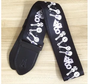 

Adjustable Fashion Personalized Colorful Print Canvas Guitar Strap for Ukulele Electric Acoustic Guitar Bass Guitar Accessories