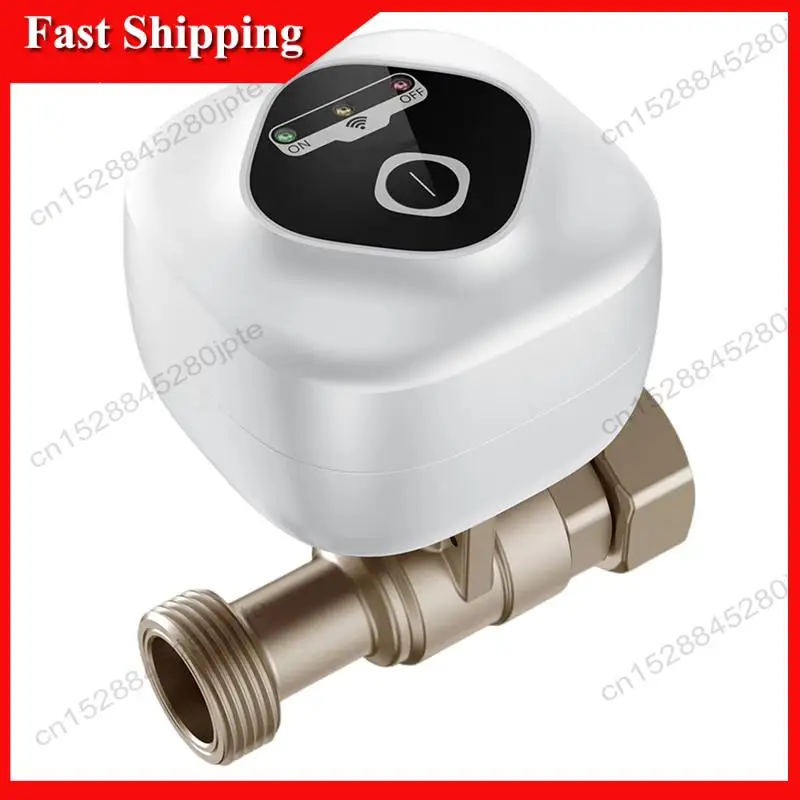 -ABUB 2X Wifi Intelligent Ball Valve Automatic Water Shut-Off Valve Support APP Control/Water Leakage Alarm EU(B)