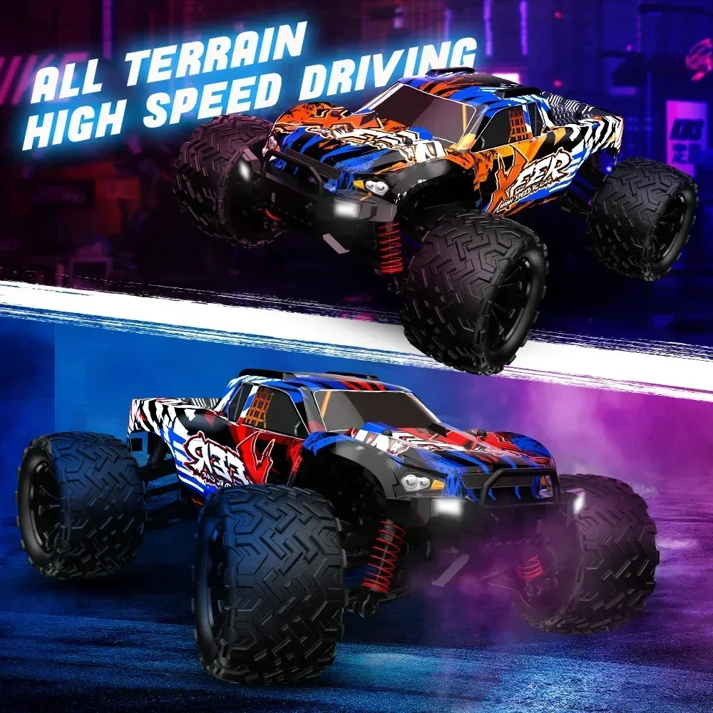 1:16 Dual Motor RC Car 4X4 Off Road 40Km/H High Speed Remote Control Car Drift Monster Truck Toys with LED 2.4G for Adults Kids