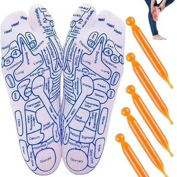 Foot Massage Acupoint Socks Acupressure Reflexology Socks Feet Reflexology Socks Foot Ache Relief Remedy Massage for Women Men