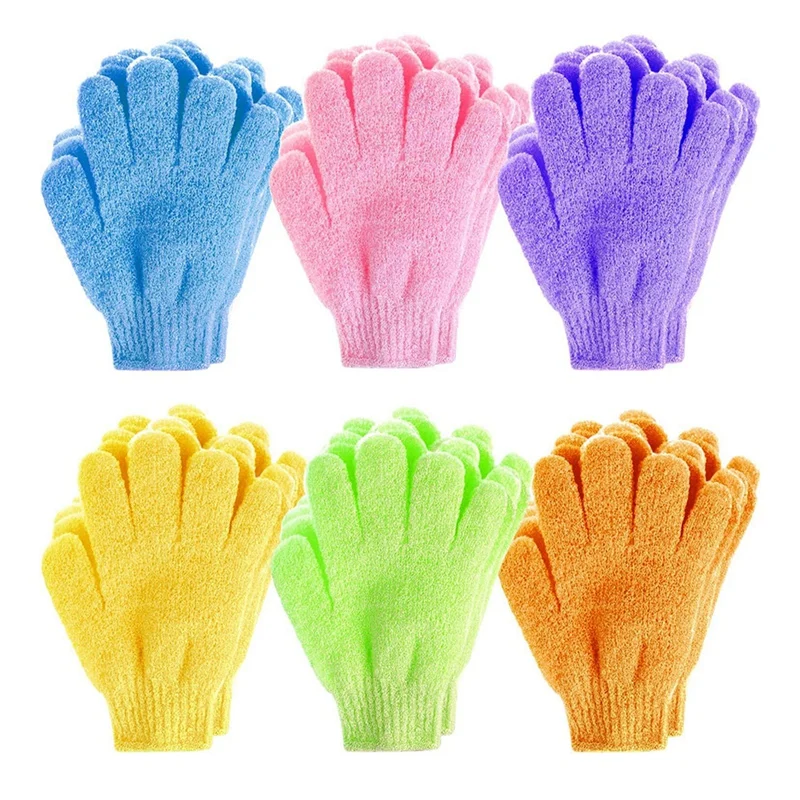 Guantes exfoliantes para baño, esponja Exfoliante para ducha, masaje corporal, limpieza de la piel, 30 piezas