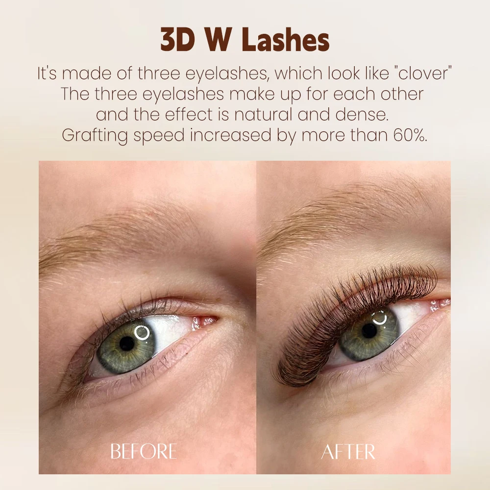 Yelix 3D W Shape Eyelashes 0.0 - đánh giá và giá Eyelash Extension For Asian Eyes