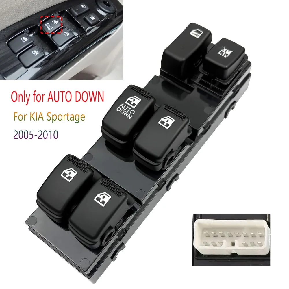 

Electric Power Master Window Switch for KIA Sportage 2005-2010 Front Left Glass Lifter Control Regulator Button Car Accessories