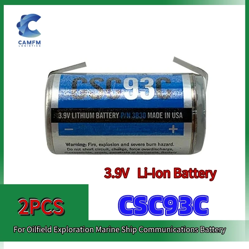 2PCS CSC93C 3B30 Oilfield Exploration Marine Ship Communications Battery D Cell 3.9V Lithium Battery for ELECTROCHEM made in USA