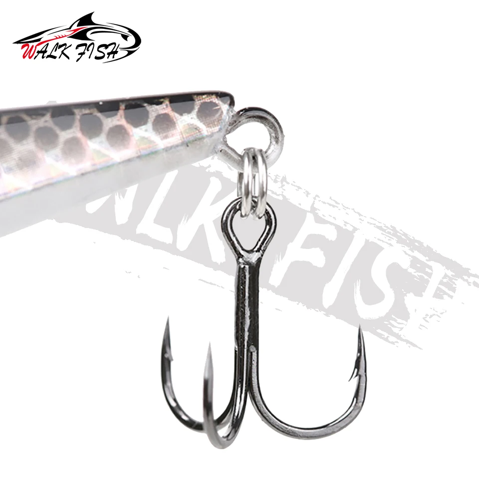 WALK Fish 1PCS Winter Bass VIB Fishing Lures Mini Slight 75mm 15g Sinking Vibration Hard Ice Baits Pike Wobblers Pesca