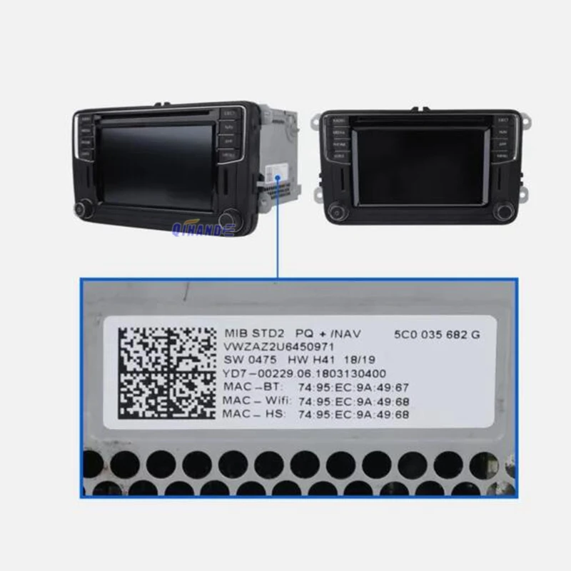 New LCD Screen Panel TDO-WVGA0633F00045 6.5\'\' 6.33\'\' Touch Screen Display For VW MIB STD2 200 680 600 Touch Sensor