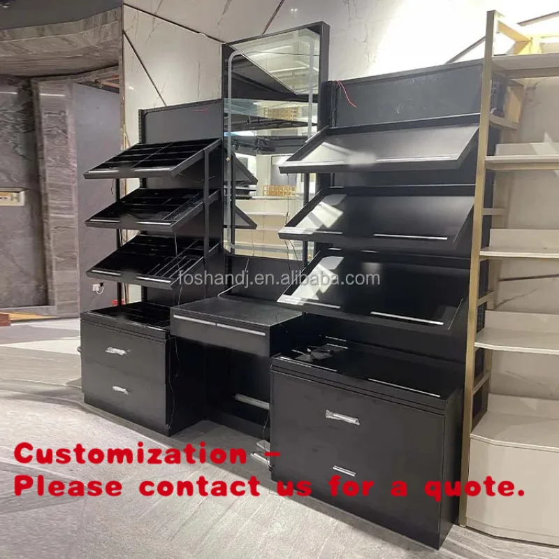 

Customize.Customized Store Display Stand with LED Lighting Cosmetics & Skin Care Products Easy Assembly