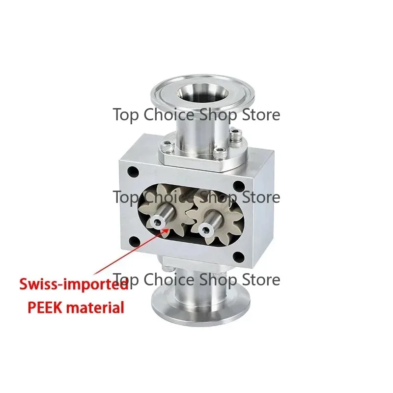HT-006 Cosmetics Ketchup Filling Self-Priming Quantitative Measurement Magnetism 316 Stainless Steel Gear Large Flow Rotor Pump