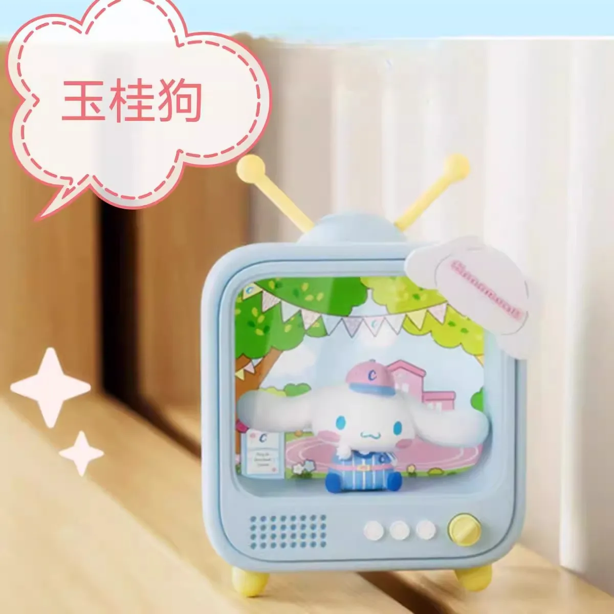 

Креативный Kawai MINISO аниме сериал канала светящийся ночник игрушки Kuromi Cinnamoroll Hello Kitty настольные украшения