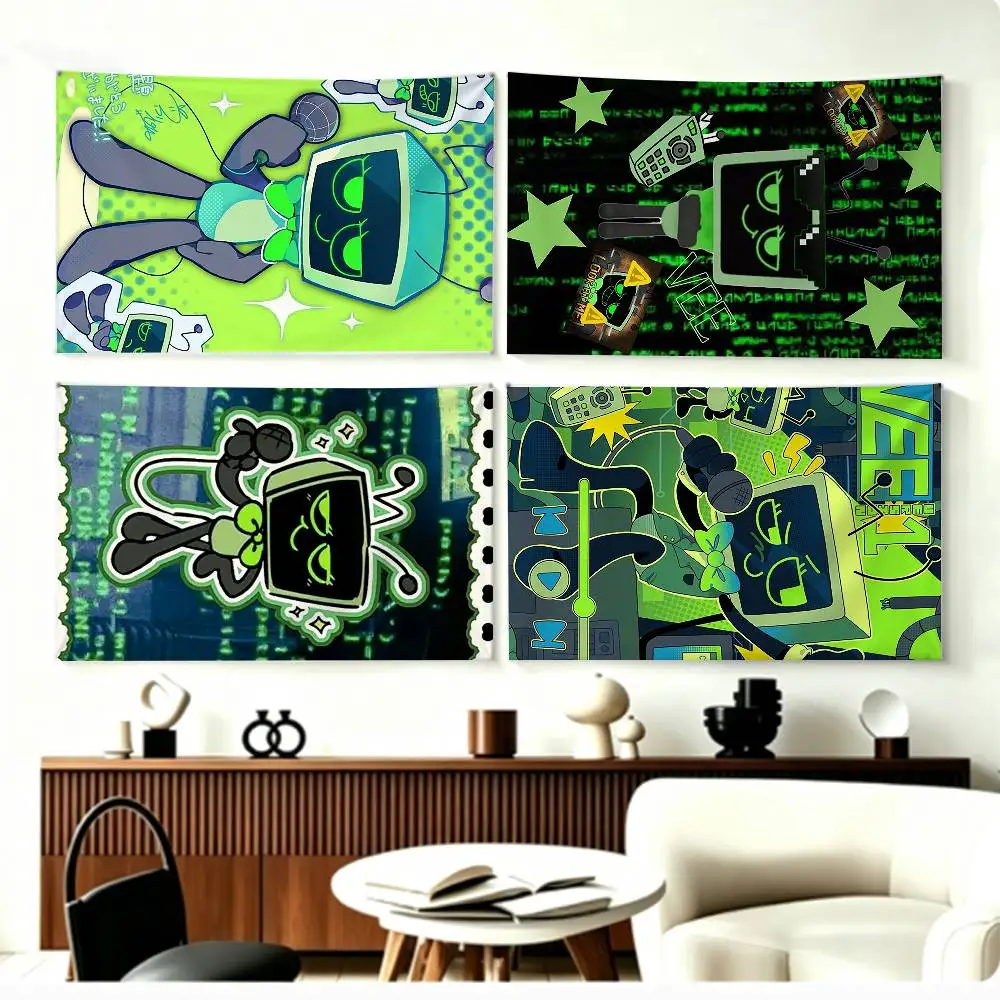 Vee D-Dandys World Flags Wall Hanging Background Art Banner for Bedroom Home Outdoor Decor