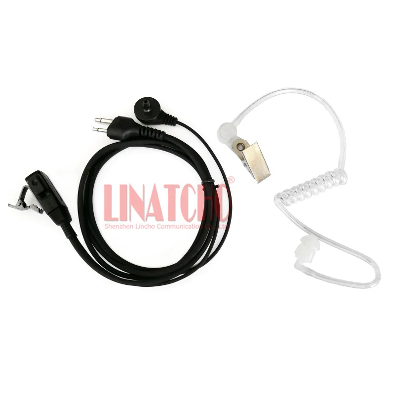 Two Way Radio Press to Talk 2PIN Acoustic C450 C150 IC-V8 IC-F21 IC-F26 Walkie Talkie Racing Headset