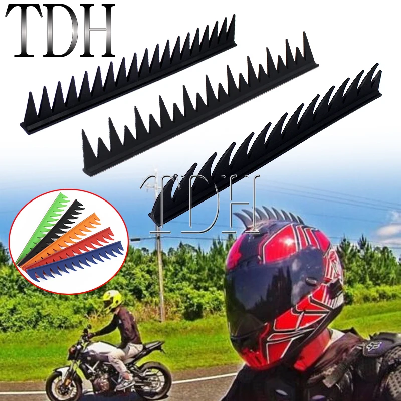 Motorcycle Modified Helmet Sticker Universal Personalized Cockscomb Horns Decal Helmet Accessories Punk Style Sticker Decorative