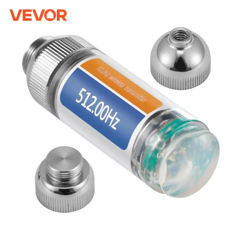 VEVOR 512HZ Sonde Transmitter with 2 Connectors Multifunction Pipe Locator 25in Depth Sewer Drain Locate Inspection Instruments