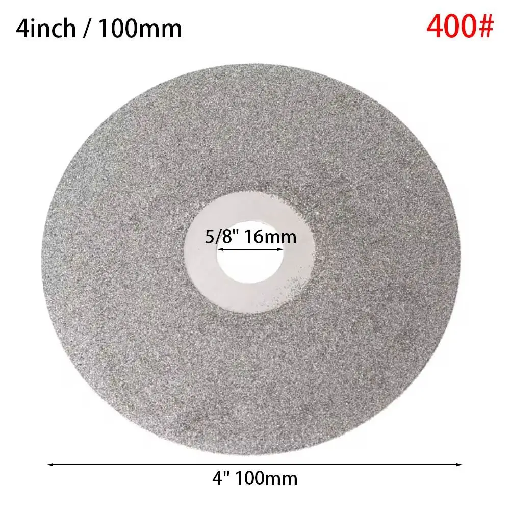1Pcs Diamond Coated Diamond Grinding Disc 4inch 100mm 80-3000Grit Grinding Wheels Woodworking Tool Abrasive Disc