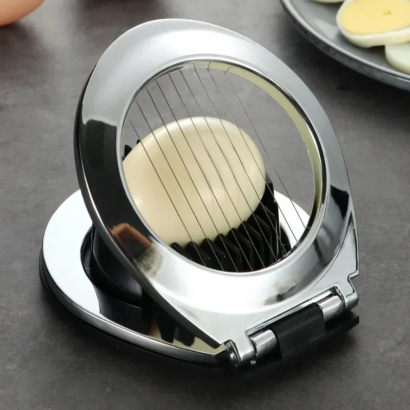 2 Modes Egg Strawberry Cutter High Hardness Rust-proof Uniform Thickness Ergonomic Handle 2 in 1 Egg Cutter Kitchen Gadget - view 3
