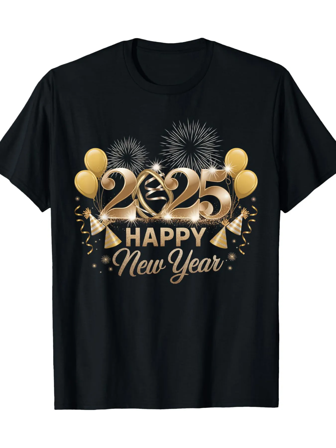 

2025 New Year Family T-Shirt - 100% Cotton Holiday Group Matching Tee