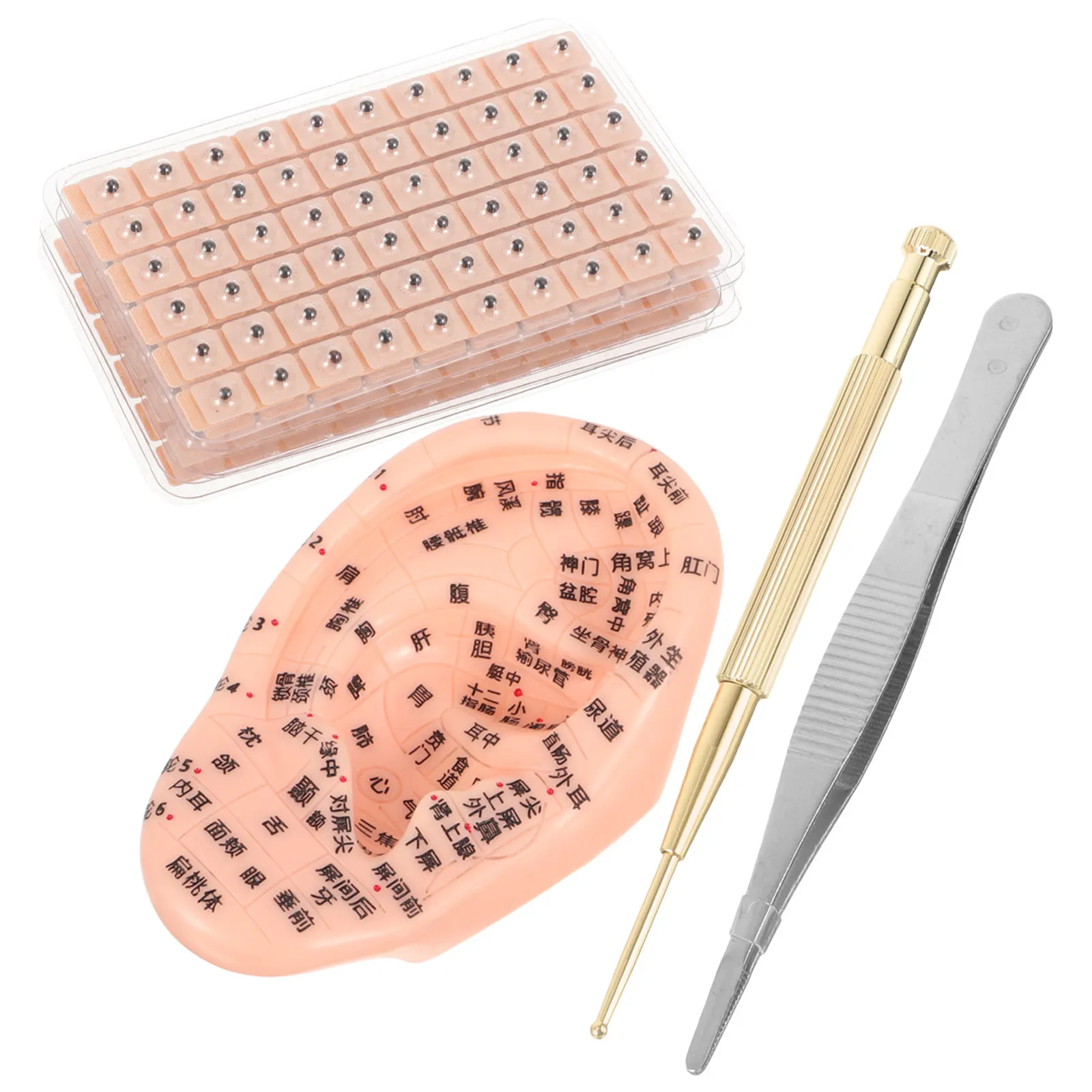 1Set Ear Acupoint Patch High-Grade Ear Acupuncture Sticker Pain Relief Stress Anxiety Motion Sickness Auricular Point Treatment