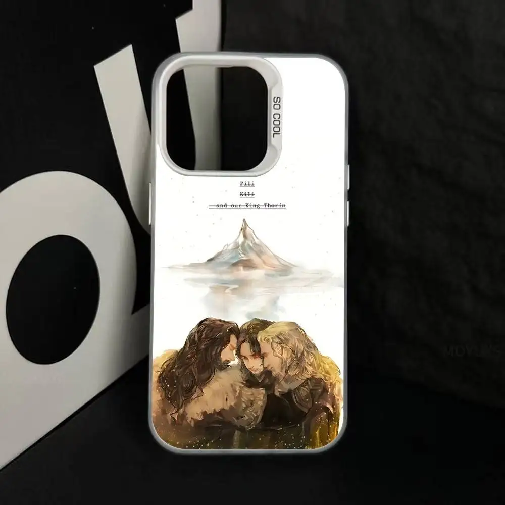 حافظة هاتف H-Hobbit الرائعة لهاتف آيفون 16 15 14 13 12 11 Pro Max Plus غطاء خلفي فضي مقاوم للصدمات #4