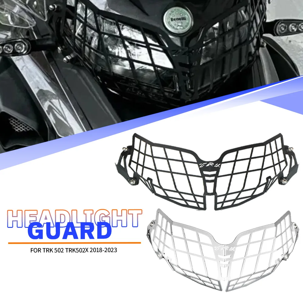 

For Benelli TRK502 TRK502X TRK 502 502X 2018-2021 2022 2023 2024 Motorcycle Accessories Headlight Protector Grille Guard Cover