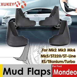 Mud Flaps For Ford Mondeo Mk2 Mk3 Mk4 Mk5 3 4 5 Fusion Mudflaps Splash Guards Mudguards STW ST200 ST220 ST-Line Titanium 95-on