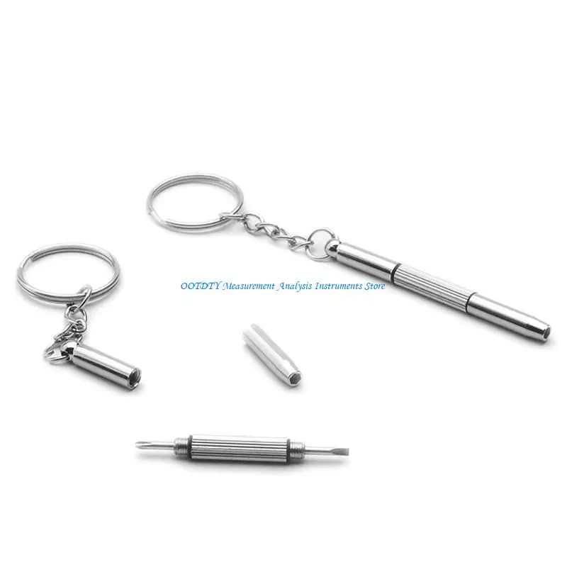 367D 3in1 Eyeglasses Screwdriver Sunglass Watch Repair Screwdriver Tool Keychain