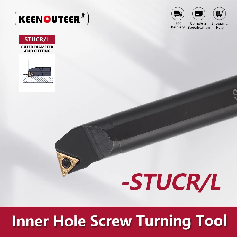 Screw Type Internal Turning Tool S08K/S10K/S12M/S14N/S16Q/S20R/S25S- STUCR/L 09/11/16 Lathe Turning CNC Cutting Tool Cutter Bar