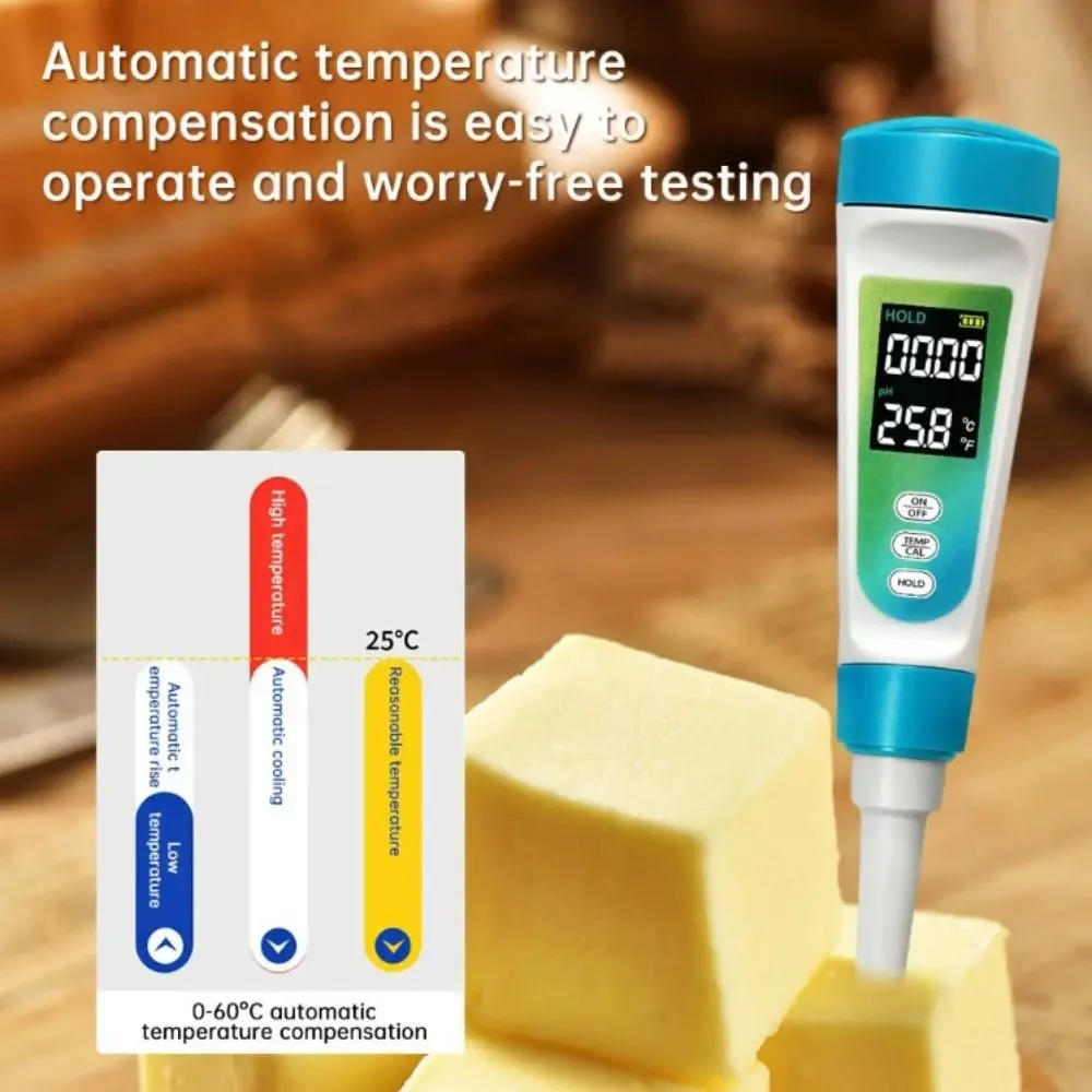 

PH-метр с ЖК-дисплеем и подсветкой, высокоточный многопараметрический PH-тестер 2 в 1, тестер качества воды с цифровым дисплеем, профессиональное использование