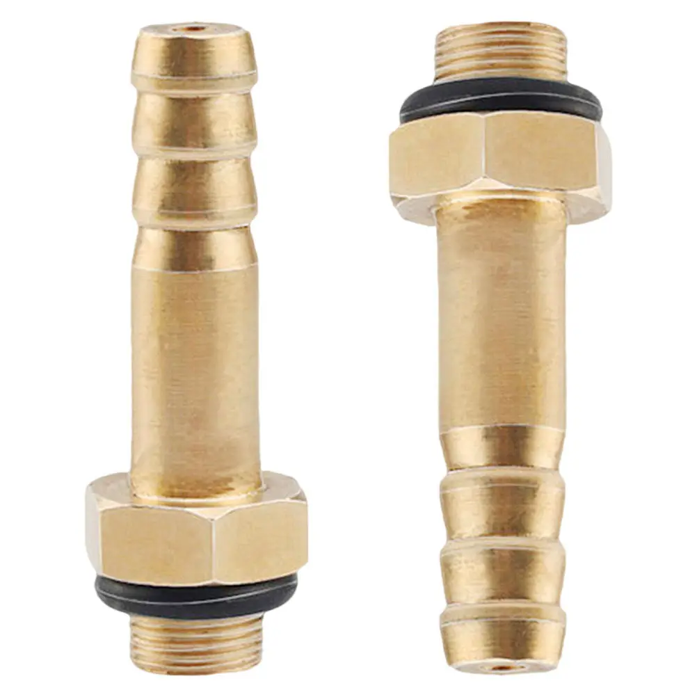 2Pcs Stove Valve Accessories Brass Barb Tee Fittings Gas Cylinder Adapter 8-10Mm Pipe Gas Line Conversion Fittings