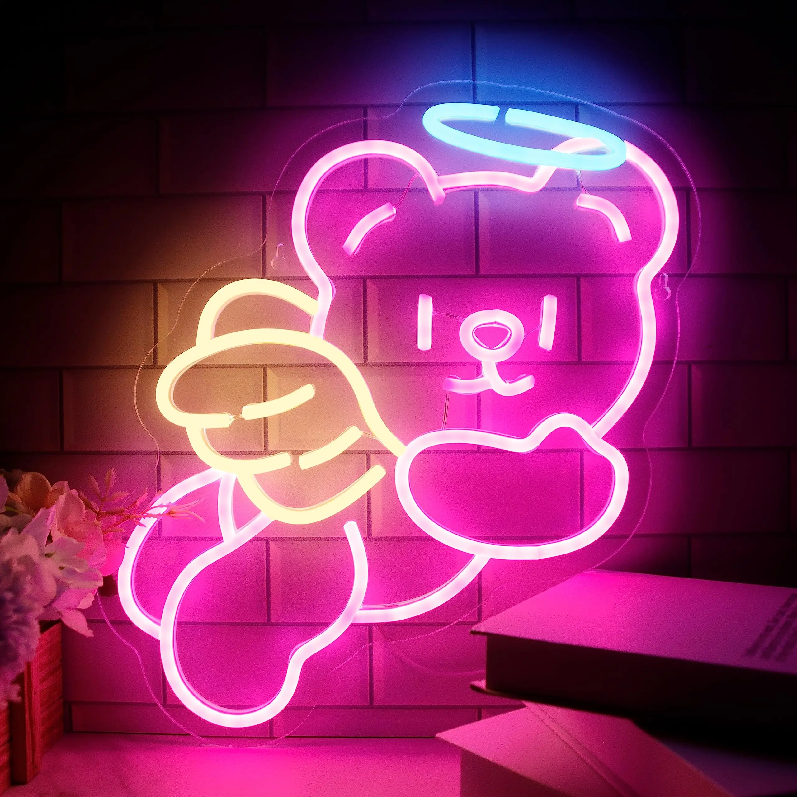 Cute Bear Neon Sign, Koala LED Wall Decor, Neon Animal Game Room, Man Cave Decor, Custom Room Bar, Wedding Party, Birthday Gifts
