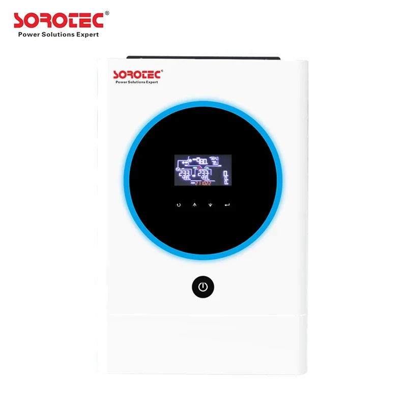 Sorotec REVO VM IV 3.6kw/5.6kw On/Off Grid Inversor Solar Híbrido Anel LED de Status Personalizável com Luzes RGB