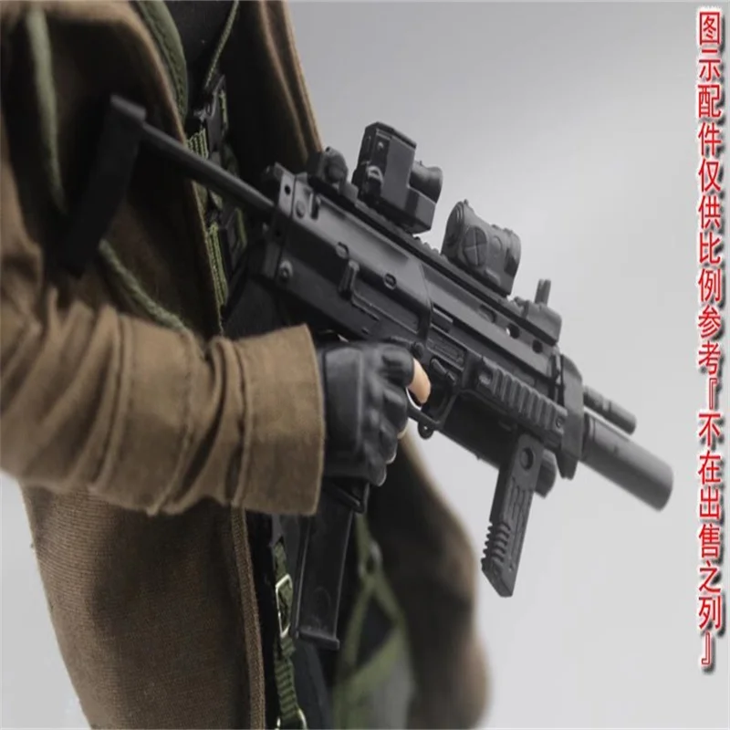 1/6 Scale Soldier Scene Accessories Weapon MP7 Plastics Static Model Toy Fit 12'' Action Figure Body In Stock