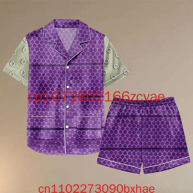 2026년 신제품 디즈니 캐릭터 반팔 파자마 세트 디즈니 몬스터즈 라운지웨어 매직 킹덤 슬립웨어